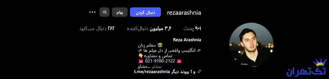 استاد رضا آرش نیا